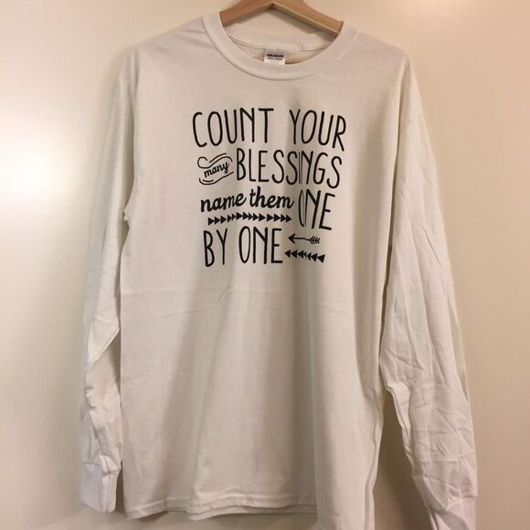 Count Your Blessings Long Sleeve  Large - Picture 1 of 1